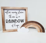 After Every Storm There is a Rainbow of Hope Bedroom Sign Only | Nursery / Bohemian Nursery / Boho Nursery / Rainbow Baby/ Rainbow Baby Sign - Pearline Design Co