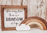 After Every Storm There is a Rainbow of Hope Bedroom Sign Only | Nursery / Bohemian Nursery / Boho Nursery / Rainbow Baby/ Rainbow Baby Sign - Pearline Design Co