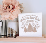 Christmas Vacation Griswold Tree Farm Wood Shelf sign/ Christmas Decor/ Nuthouse Sign/ Front Porch Sign/ Christmas Sign/ Christmas funny - Pearline Design Co