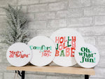 Comfort & Joy 3d Acrylic and Wood Sign/ Christmas Sign/ Kids Christmas Shelf Sign/ Holiday Sign/ Kids Christmas Sign/ Kids Christmas - Pearline Design Co