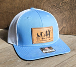 Custom Leather Patch Richardson 112 Hat Trio Tribe Farm - Pearline Design Co