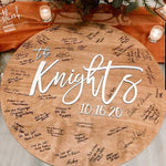 Large 3D Wood Guest Book/ Wedding Sign/ Wedding Guest Book/ Newly Wed Gift/ Wedding Shower Sign/ guestbook alternative/ Bar mitzvah - Pearline Design Co