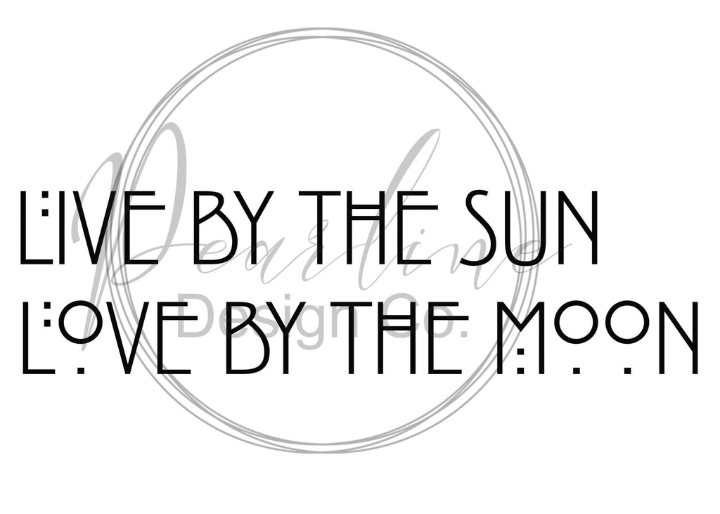 Live by The Sun Love By The Moon Aztec Font Printable PNG /JPG Image / Wall Art / Boho Bedroom Sign / Printable Wall Sign / Wall Art - Pearline Design Co