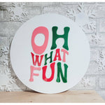 Oh What Fun 3d Acrylic and Wood Sign/ Christmas Sign/ Kids Christmas Shelf Sign/ Holiday Sign/ Kids Christmas Sign/ Kids Christmas - Pearline Design Co