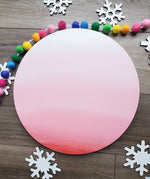 Ombre 3D Oh What Fun Christmas Circle Sign/ Kids Christmas Sign/ Fun Christmas Sign / Christmas Kids Decor - Pearline Design Co