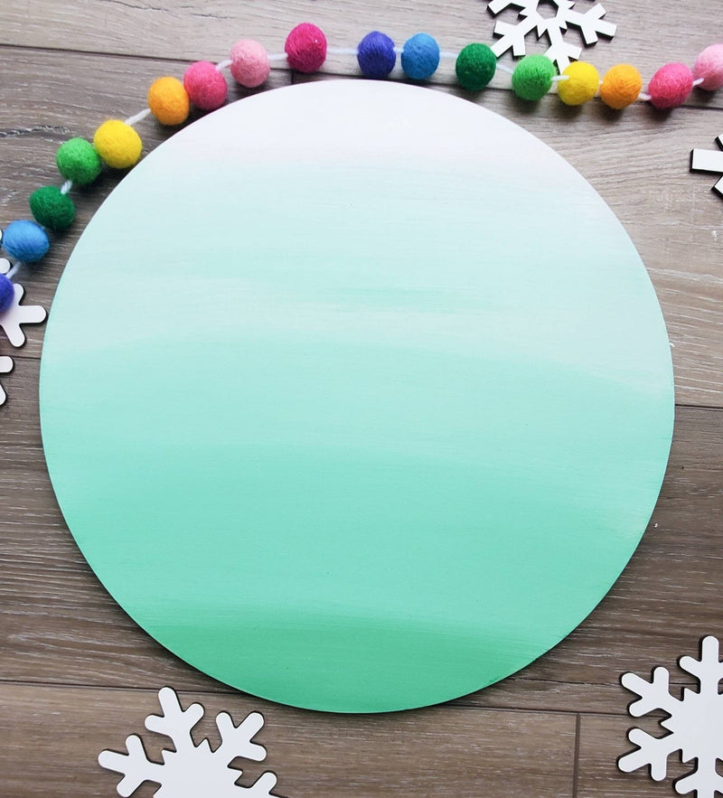 Ombre 3D Oh What Fun Christmas Circle Sign/ Kids Christmas Sign/ Fun Christmas Sign / Christmas Kids Decor - Pearline Design Co