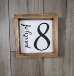 Party Of...Family Signs - Pearline Design Co