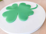 Shamrock Acrylic Wood Sign/ st. Patricks day sign/ st. Pata Day Decor/ lucky sign/ march sign/ clover sign/ spring signs - Pearline Design Co