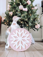Snowflake Wood Sign/ Christmas Decor/ Christmas Sign/ Fall Wood Sign/ Front Porch Sign/ Kids Christmas Sign/ Kids Christmas decor - Pearline Design Co