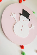 Snowman Wood Sign/ Christmas Decor/ Christmas Sign/ Fall Wood Sign/ Front Porch Sign/ Kids Christmas Sign/ Kids Christmas decor - Pearline Design Co