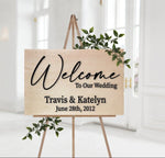 Wooden Welcome to our Wedding Sign 3D, Acrylic Wedding Signage, Wedding Welcome Sign, Rustic Wedding Decor, Wedding Decor Wood - Pearline Design Co